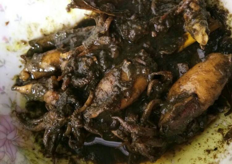 gambar untuk cara membuat Cumi basah bumbu hitam enaknya juara