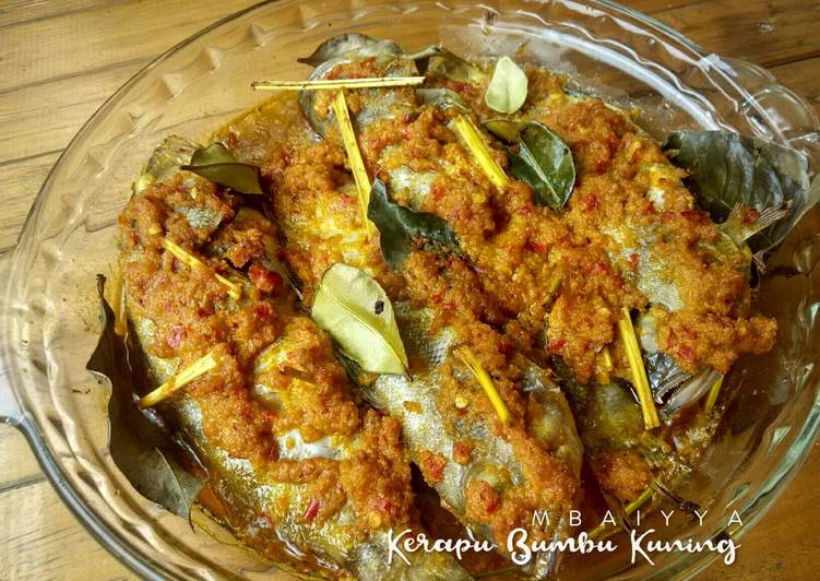 resep makanan Kerapu Bumbu Kuning