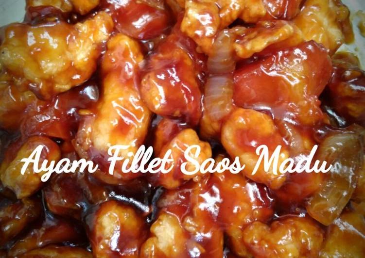 resep lengkap untuk Ayam Fillet Saos Madu