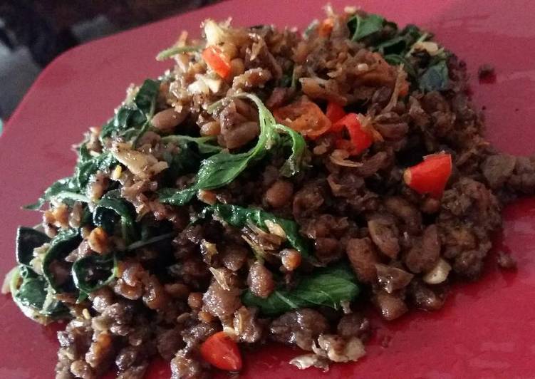 resep masakan Tempe kacang tumis kemangi