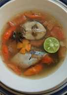 Sop wortel ikan cakalang