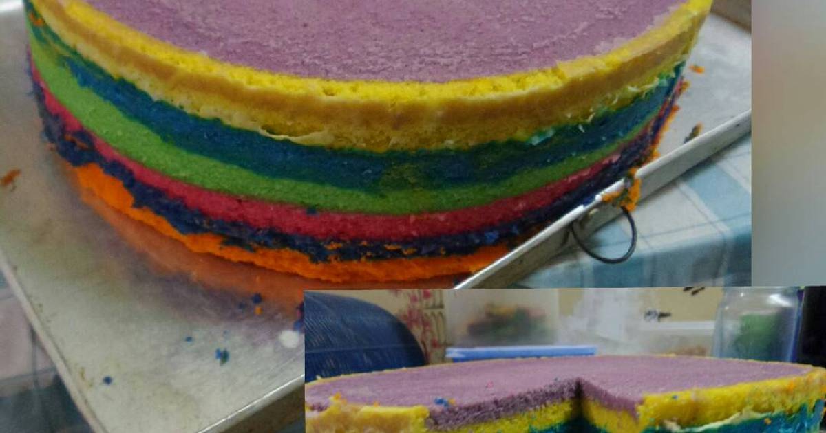 Resep Rainbow cake ekonomis