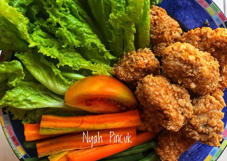 resep makanan Chicken Oat Crispy