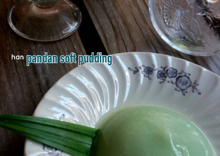 resep makanan Pandan Soft Pudding