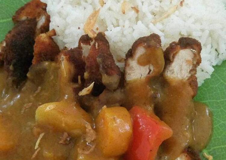 gambar untuk resep makanan Chiken katsu + golden curry