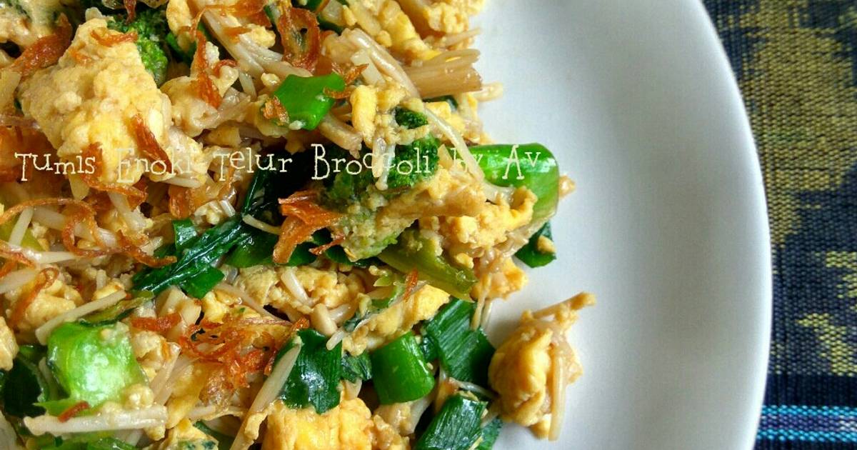 207 resep  tumis jamur  enoki  enak dan  sederhana Cookpad