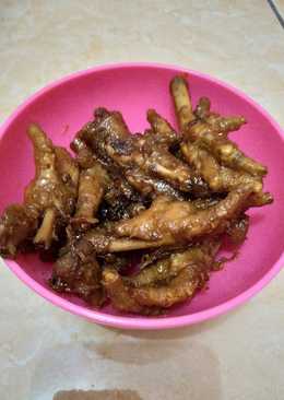 Ceker ayam pedas manis sederhana