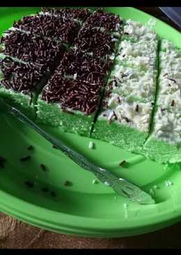 Bolu pandan kukus simpel (no mixer, no oven, no timbangan)
