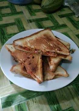 Sandwich pizza roti tawar ala kece2 mamah Putryð