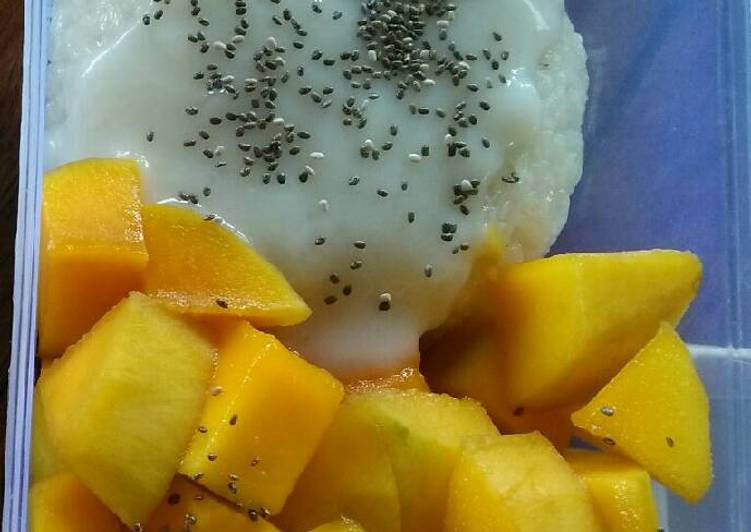 gambar untuk resep makanan Mango sticky rice