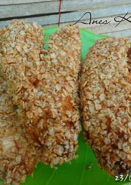 Pisang goreng oatmeal simple