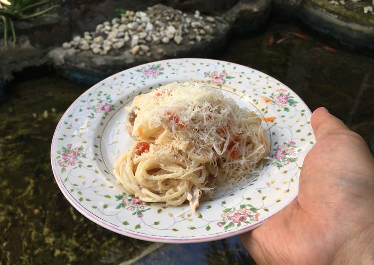 gambar untuk resep makanan Simple Spaghetti Carbonara