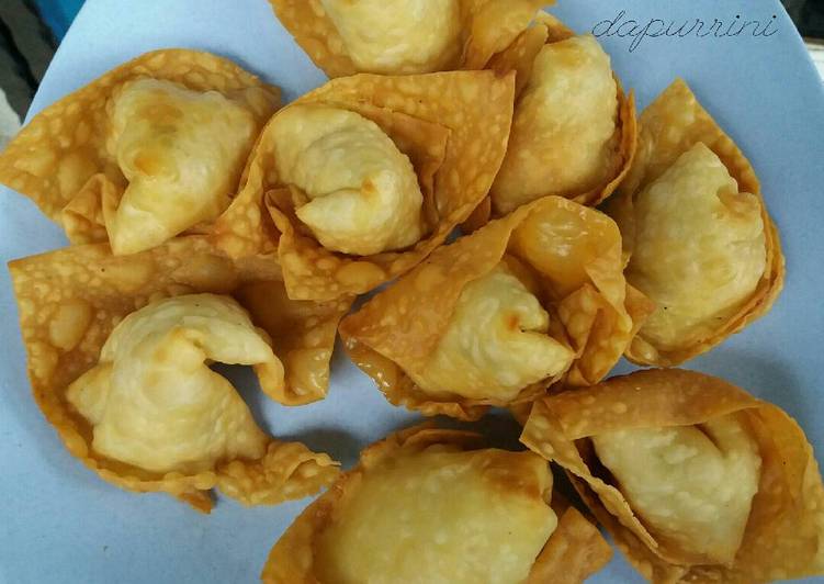 resep lengkap untuk Pangsit udang goreng