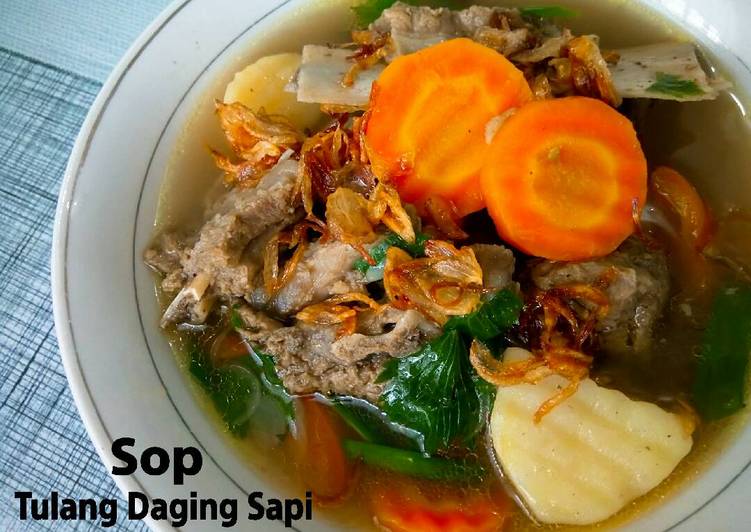 resep makanan Sop Tulang Daging Sapi