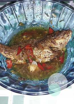 Ikan ekor kuning kuah kuning