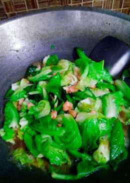 Baby kol cah udang (saos tiram)