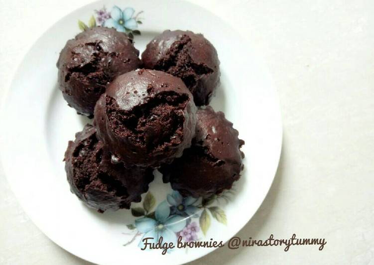 bahan dan cara membuat Steamed Fudge brownies