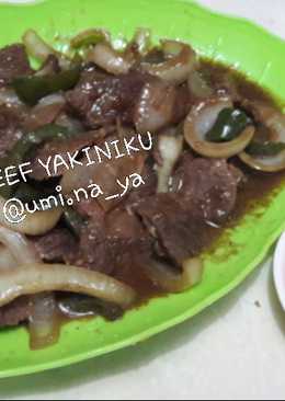 Beef yakiniku & salad wortel