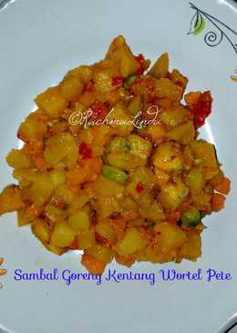 Sambal Goreng Kentang Wortel Pete (versi simpel, anak kos)