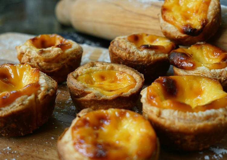 bahan dan cara membuat Portuguese Egg Tart