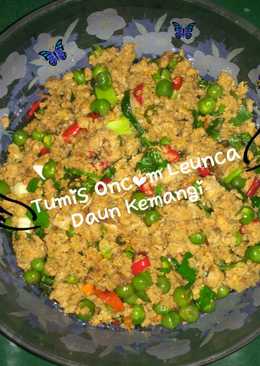 Tumis Oncom Leunca Daun Kemangi