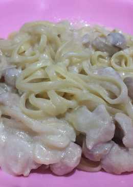 Fettuccine Alfredo ala anak kosan