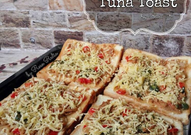 cara membuat Cheesy Tuna Toast