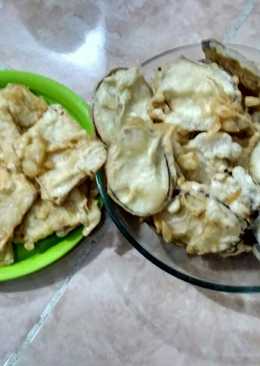 Terong dan Tempe Goreng Tepung