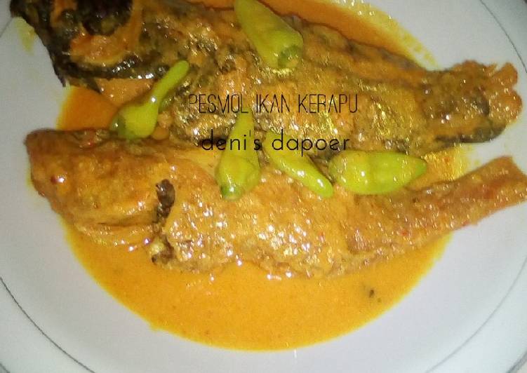 resep masakan Pesmol ikan kerapu