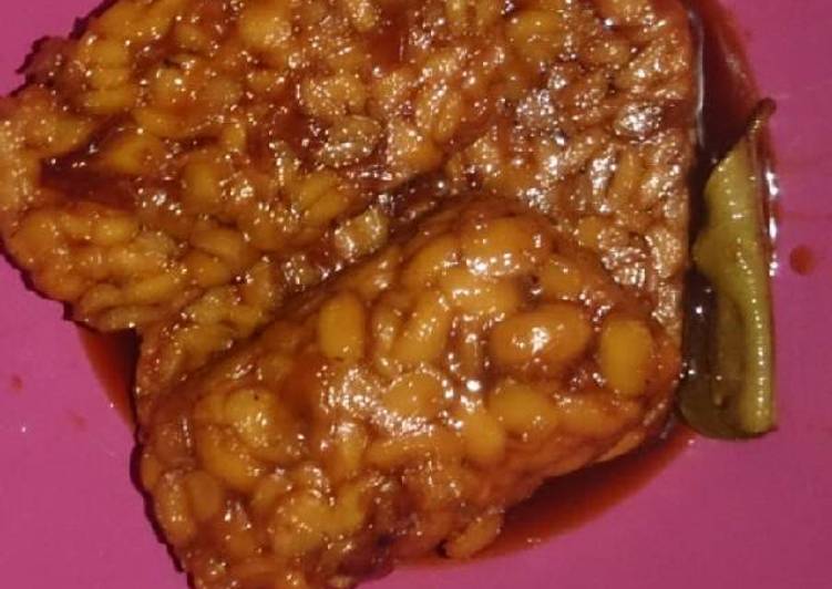 gambar untuk resep makanan Tempe bacem