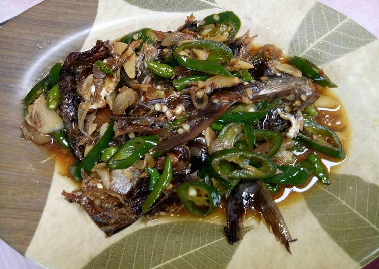 cara membuat Salai Ikan Patin Asap Cabe Ijo