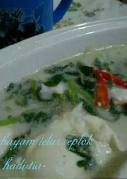 Bobor Bayam Telur Ceplok