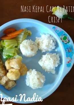 Nasi Kepal Capcay Patin Tahu Crispy