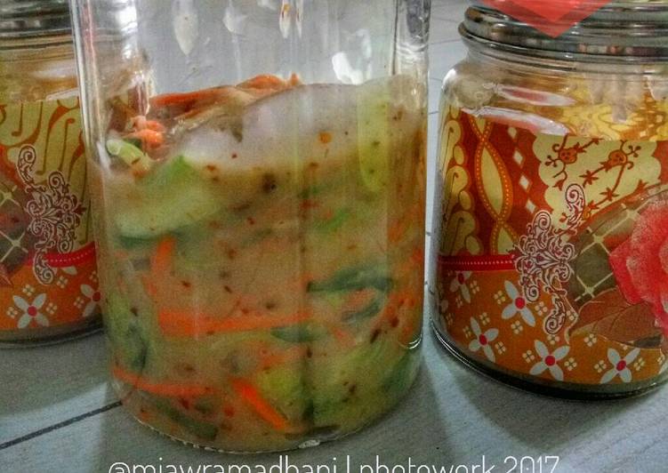 resep lengkap untuk Kimchi (white kimchi)