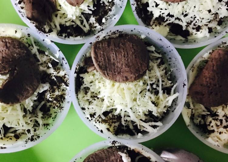 resep masakan Oreo cheese cake dingin dan lumer di mulut ??