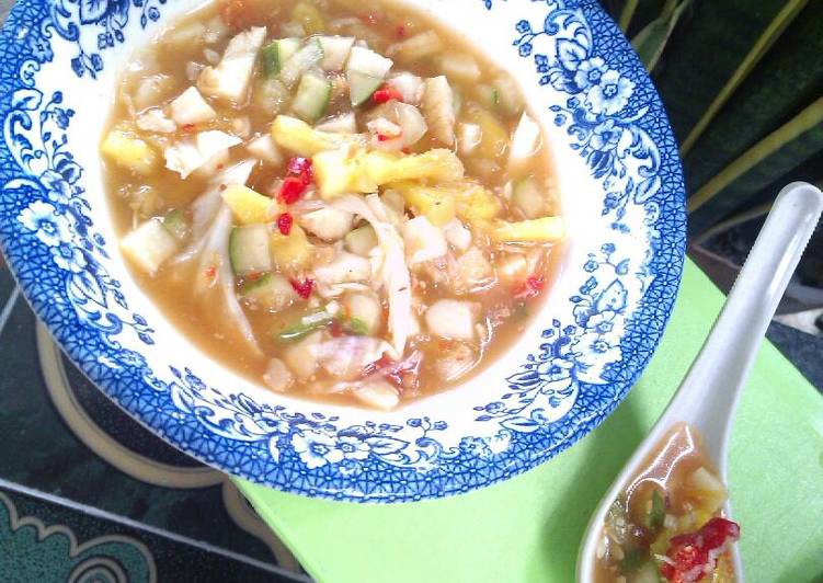 resep makanan Asinan Buah + Sayur