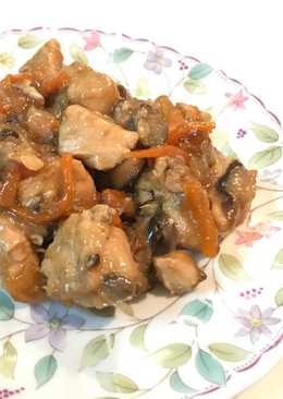 Ayam jamur shitake masak kecap