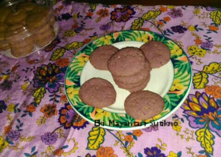 resep masakan Taro Cookies Tapioka (Kukis Tanpa Telur Tanpa Mixer)