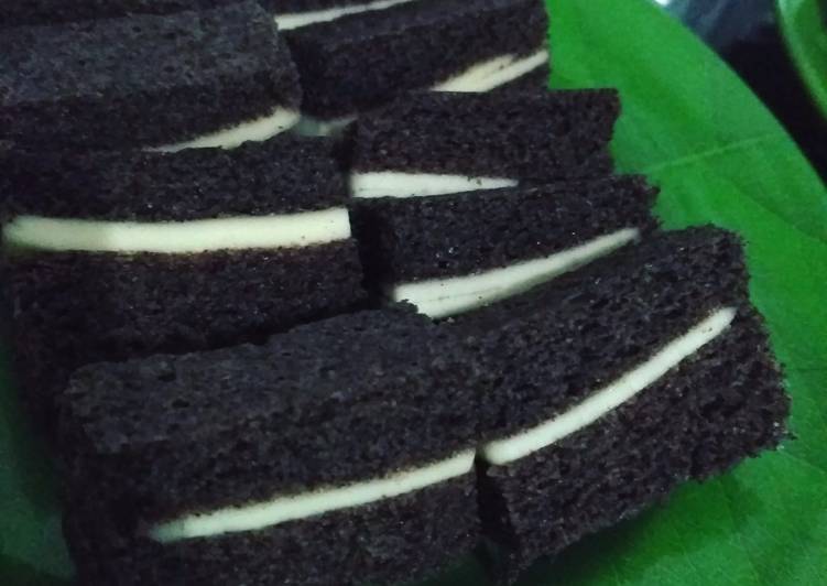 resep lengkap untuk Bolu Kukus Ketan Hitam Keju