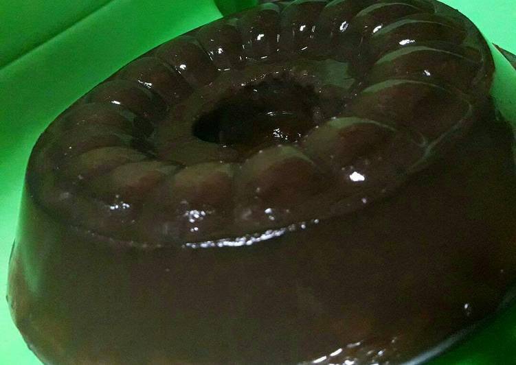 resep lengkap untuk Puding Moccho (Mocca-Chocolate) ??