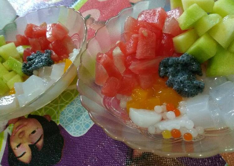 resep makanan Sup Buah jelly aLa pawon naylee (#PR_EsBuah)