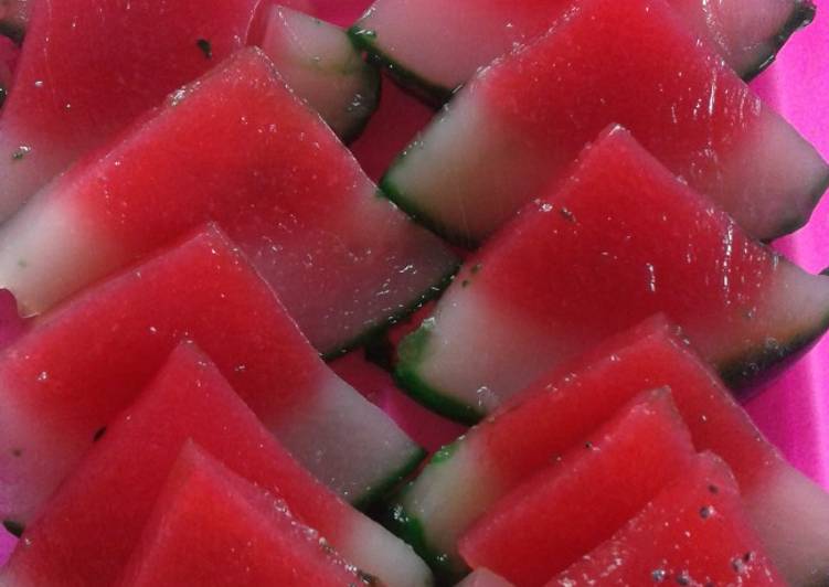 gambar untuk cara membuat Puding semangka