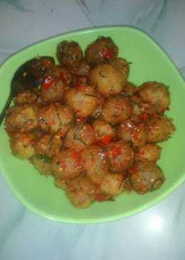 Cilok goreng bumbu goang