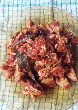 Balado Ayam Suwir + Tahu