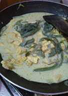 Gulai tempe daun labu