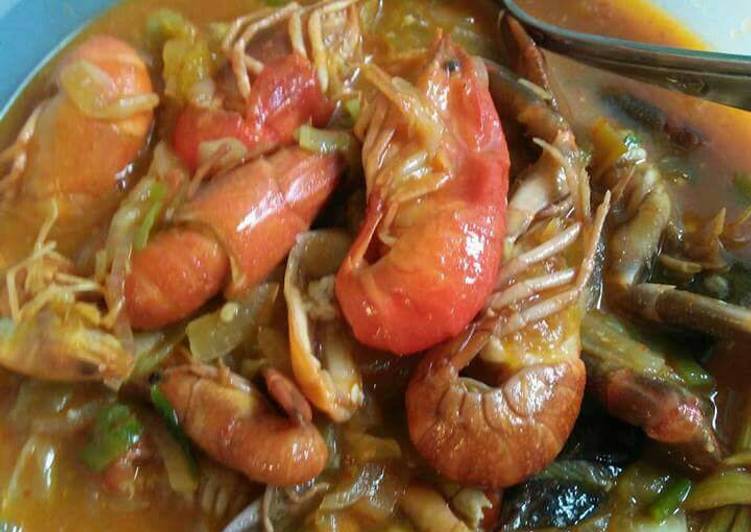 resep masakan Baby Lobster saus padang