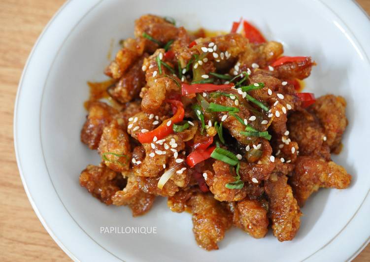 gambar untuk cara membuat Sweet & Spicy Crispy Chicken ala Taste-Sty