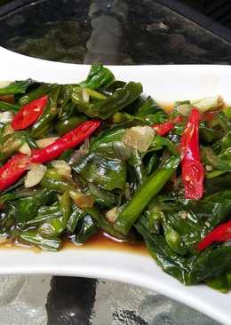 Tumis daun genjer ala bunda jkb