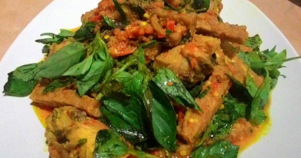 Resep Ayam Tempe Rica Rica Kemangi ala Gesti Gesanti