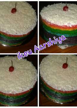 Bolu kukus singkong rainbow